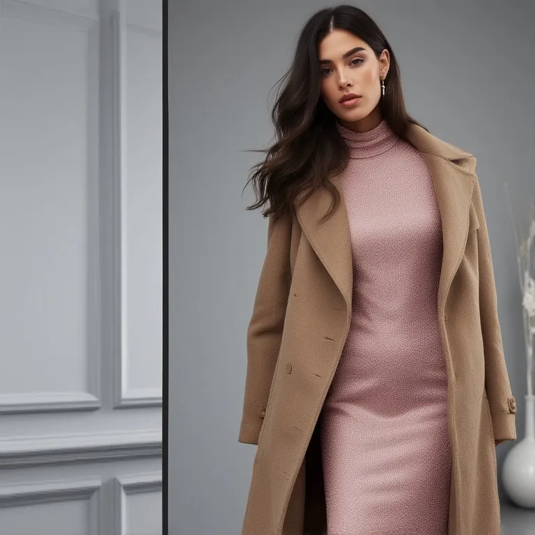 Evening Winter Dress with Coat