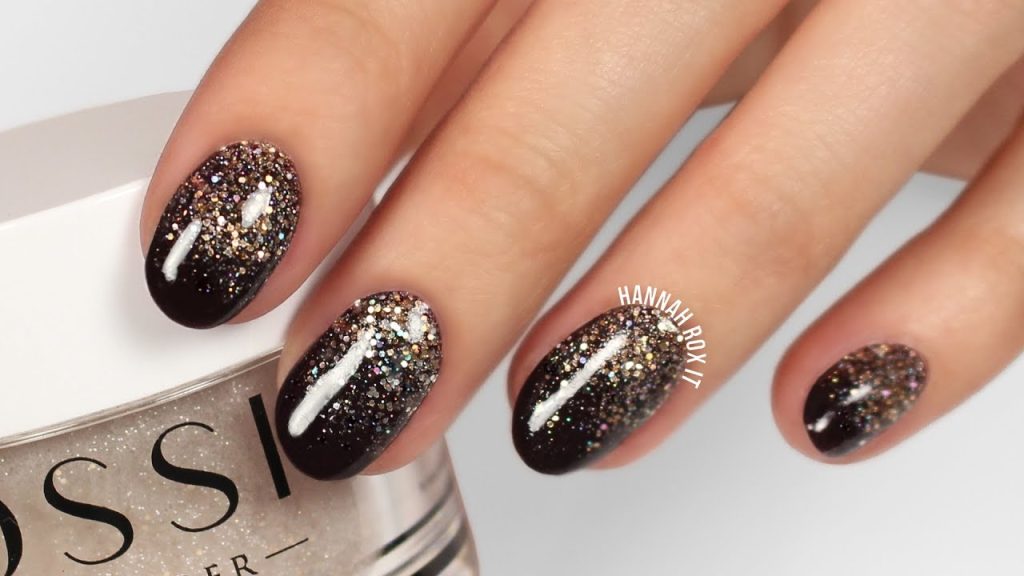 Glitter Gradient Nails