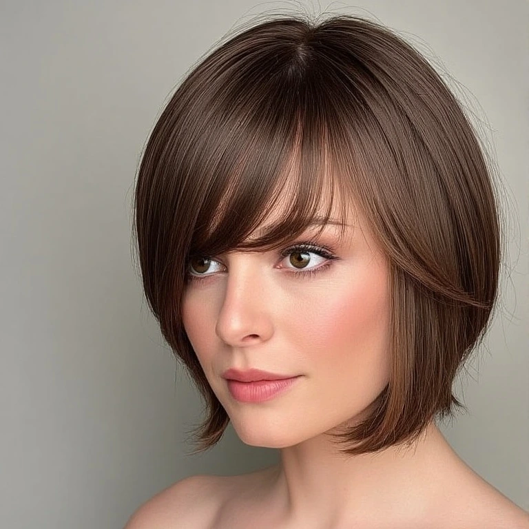 Short Hair with Side Bangs