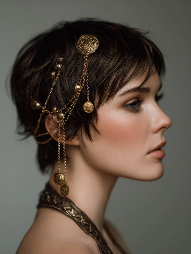 Short Hair with Accessories