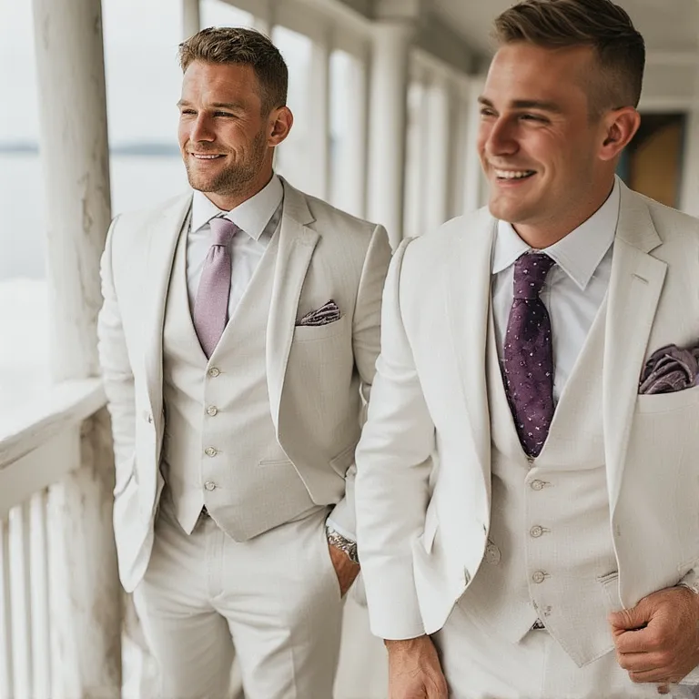Three-Piece Suit for Grooms