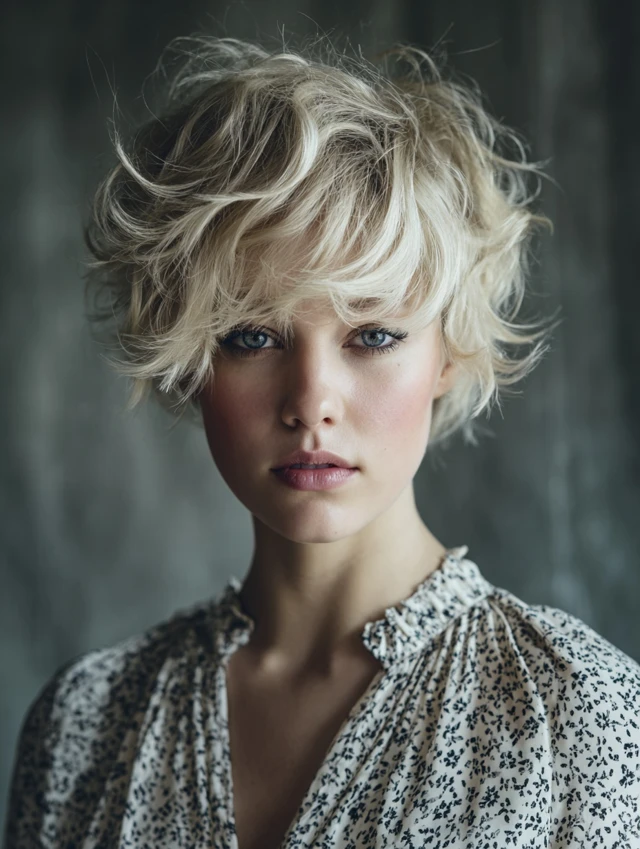 Tousled Textured Short Hair