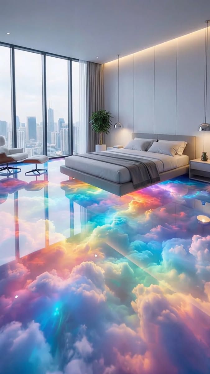 3D Epoxy Floor Designs for House Interior Inspiration
