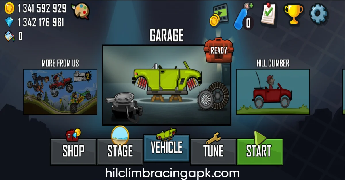 Hill Climb Racing Garage Mode